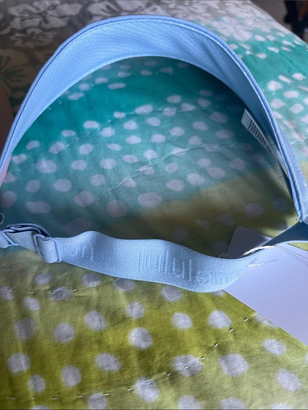 lululemon athletica sun Visor Set - Light Blue & Light Pink - Picture 3 of 6